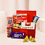 Delightful Treats Red Leather Basket