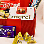 Delightful Treats Red Leather Basket