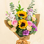 Joyous Mixed Flowers Bouquet