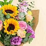 Joyous Mixed Flowers Bouquet