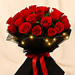 LED Elegance Rose Embrace Bouquet