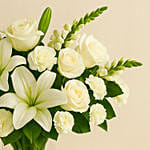 Love For White Flowers Vase