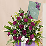 Ravishing Mixed Flowers Cardboard Stand