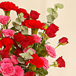Roses Charm in Glass Dish