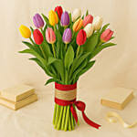 Twenty Five Vibrant Tulips Bunch