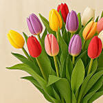 Twenty Five Vibrant Tulips Bunch