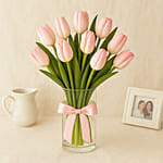 10 Tulips In a Vase