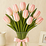 10 Tulips In a Vase