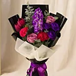 Alluring Mixed Flowers Hand Bouquet
