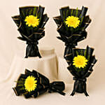 Gerberas Bouquet Set of 4 For Teacher