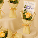 Rose Bouquet Set of 4 for Teacher