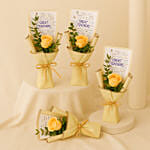 Roses Bouquet Set of 4 for Teacher