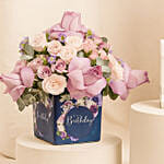 Birthday Roses Arrangement N Perfume
