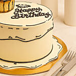 Comical Treat Birthday Chocolate Cake