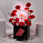 Romantic Floral Box with Love Lamp & Sweet Treats