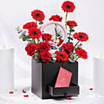 Romantic Floral Box with Love Lamp & Sweet Treats