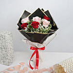 Roses and Mini Mousse Cake Combo