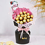 Flowers and Chocolate Birthday Bouquet