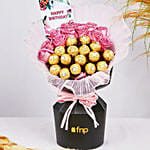 Flowers and Chocolate Birthday Bouquet