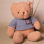 I Love You Balloon Set with Chocolate Cake & Teddy