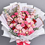 Luxury Mixed Roses & Chocolates Gift Bouquet