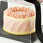 Luxury Red Velvet Cake Gift with Preserved Flowers