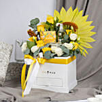 Luxury Tea & Spa Hamper with Fresh Roses N Chocolates