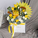 Luxury Tea & Spa Hamper with Fresh Roses N Chocolates