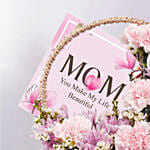 Mother’s Love Pink & Purple Floral Basket with Chocolates