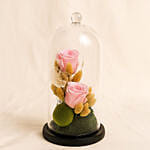 Pink Forever Rose in A Glass Dome