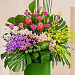 Shades Of Happy Flower Arrangement