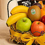 Fruits and Lindt Chocolate Basket