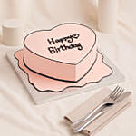 Heart Shaped Chocolate Cartoon 6 Inches