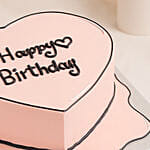 Heart Shaped Chocolate Cartoon 6 Inches