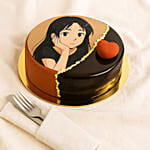 Personalise Your Ghibli Dream Choco Photo Cake