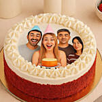 Red Velvet Photo Cake For Birthday