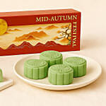 Pistachio Cream Cheese Snowskin Mooncakes Box of 4