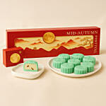 Pistachio Cream Cheese Snowskin Mooncakes Box of 8
