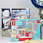 Its a Baby Boy Flowers Arrangment giftset with Balloon