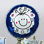 Its a Baby Boy Flowers Arrangment giftset with Balloon