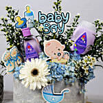 Its a Baby Boy Flowers Box