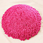 500 Dark Pink Roses Arrangement