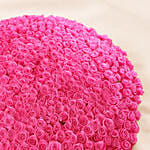 500 Dark Pink Roses Arrangement