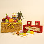 Wellness Mid-Autumn Hamper with Snowskin Mooncakes Fruits & Wellness Delights