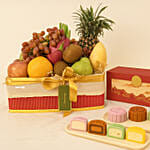 Mid-Autumn Snowskin Mooncakes & Fresh Fruit Hamper