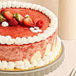 Yummy Eggless Strawberry Cake 8 Inches