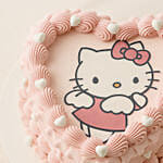 Hello Kitty Heart Shape Cake