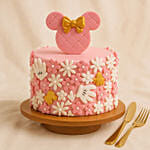 Cute Minnie Mouse First Birthday Cake
