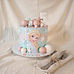 Frozen Princess Theme Birthday Cake
