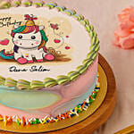 Happy Birthday Unicorn Kids Cake